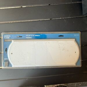 Everbilt White Address Plaque